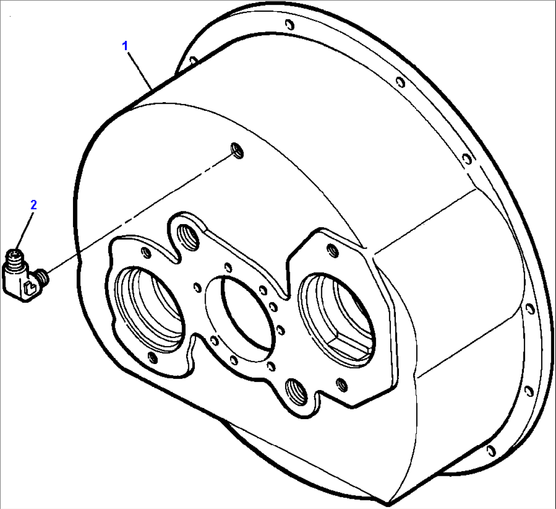 TWO SPEED GEAR BOX GEAR BOX HOUSING WITHOUT ACCESS COVERS