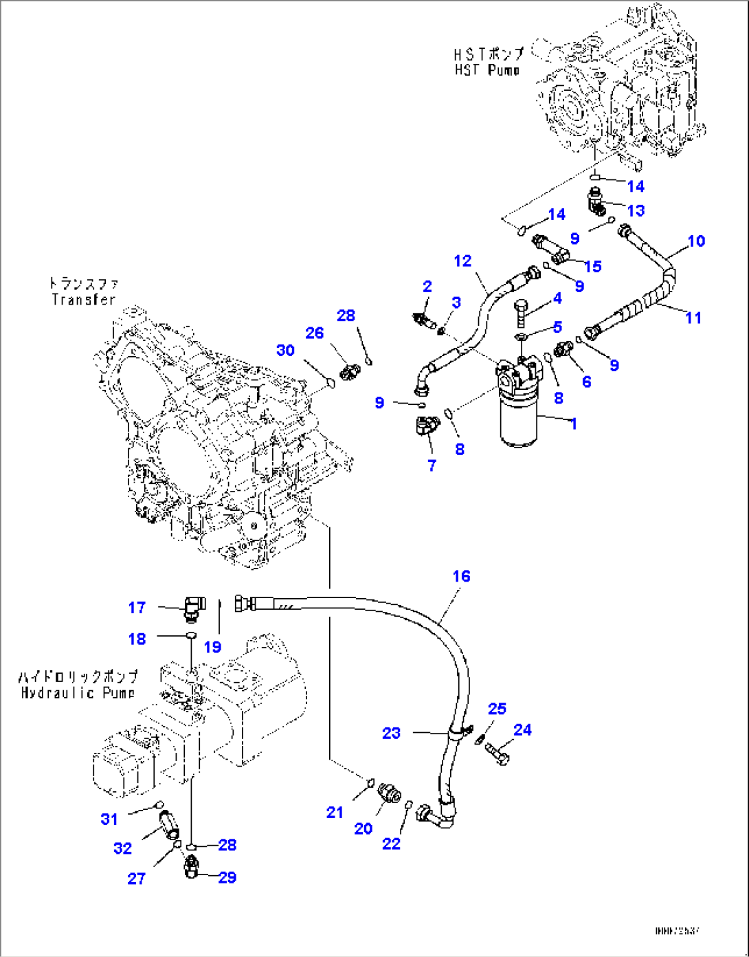 HST OIL LINE (FILTER AND TRANSFER LINE)