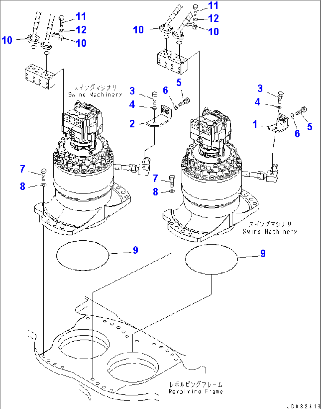 SWING MACHINERY (BRACKET AND FLANGE)