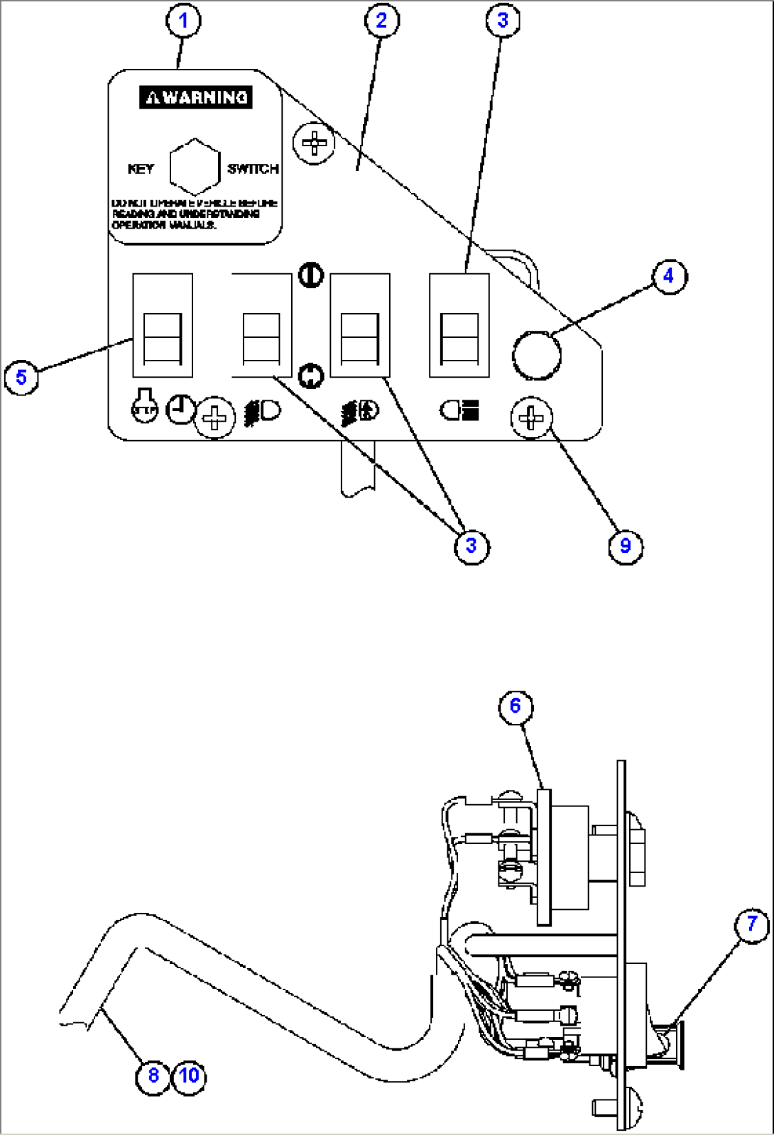 LOWER R.H. DASH MODULE