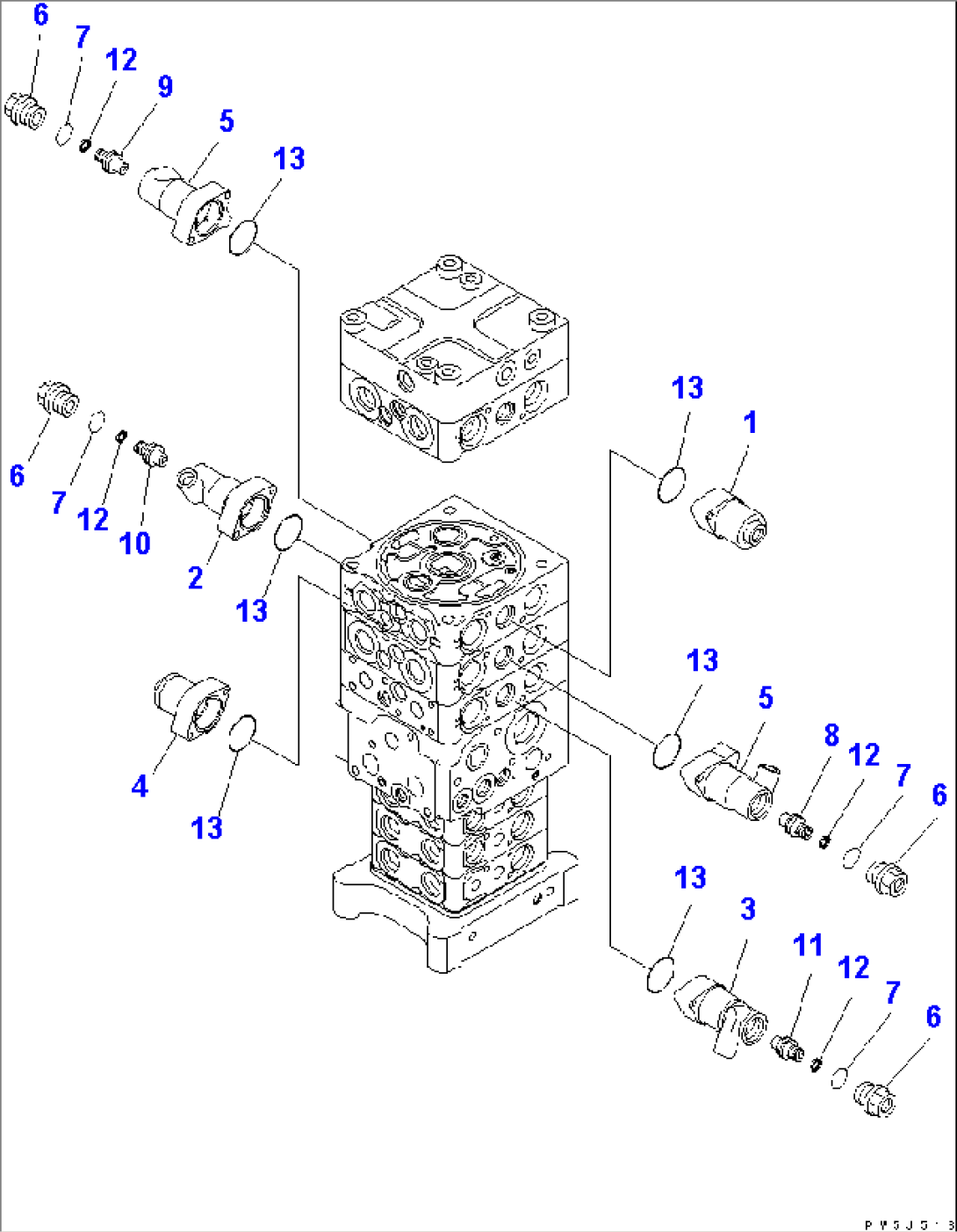MAIN VALVE (7-VALVE) (3/28)
