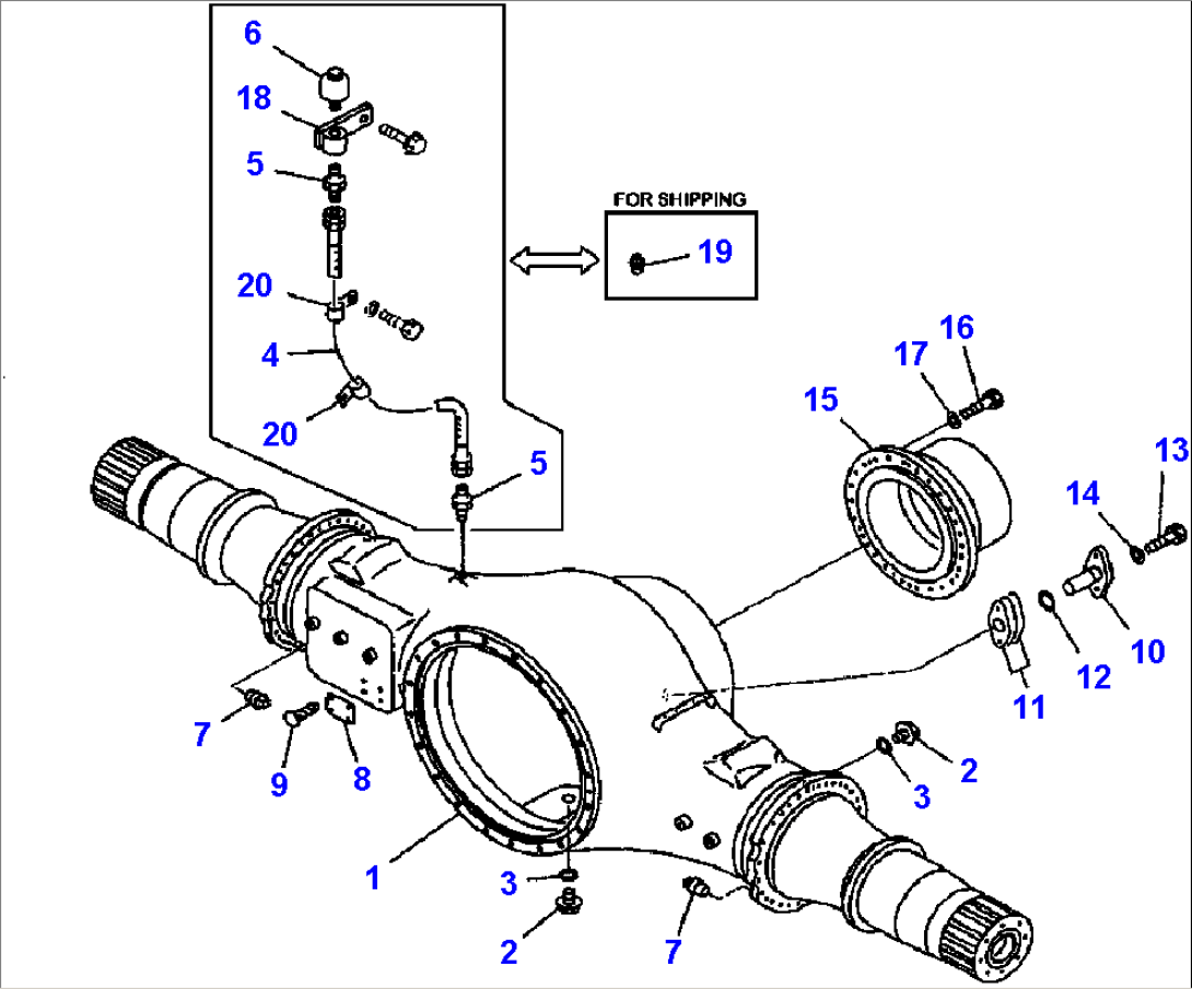 F4500-04A0 REAR AXLE HOUSING