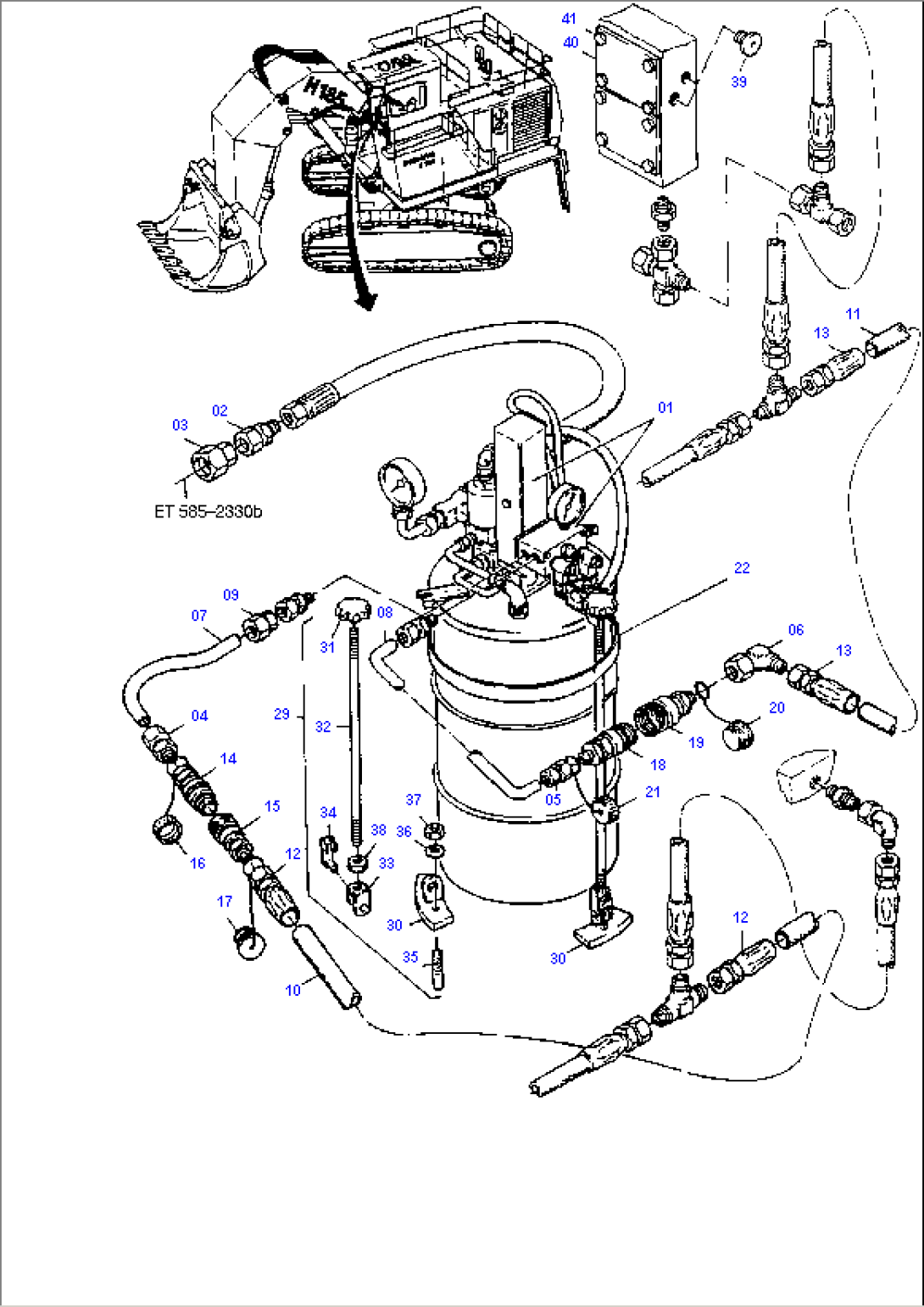 Drip - Lube Pump Arr. with Hydr. Drive