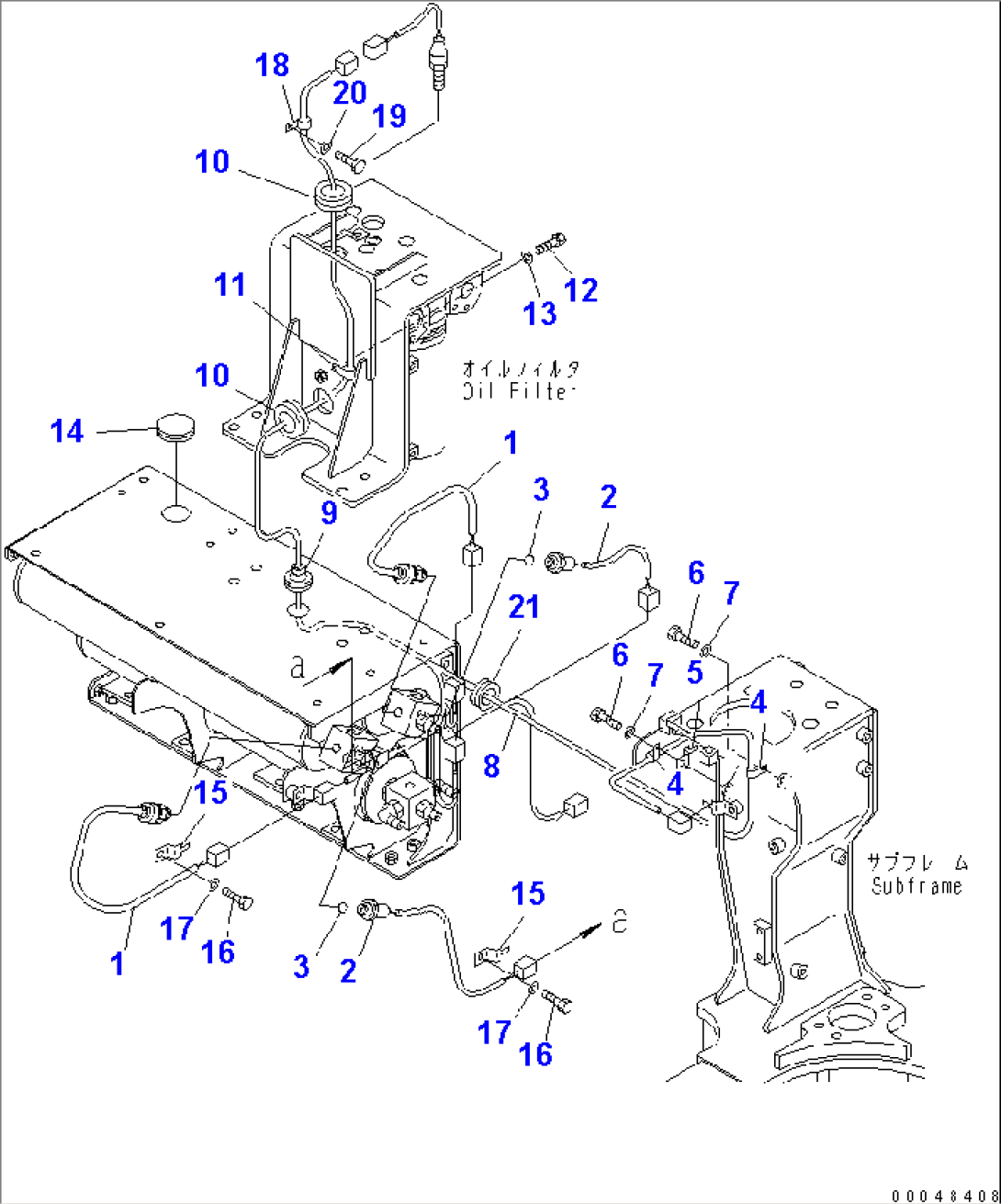 ACCUMULATOR (OIL PRESSURE SENSOR AND HARNESS)(#2001-)