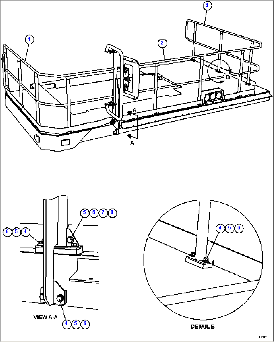 LH DECK HANDRAILS