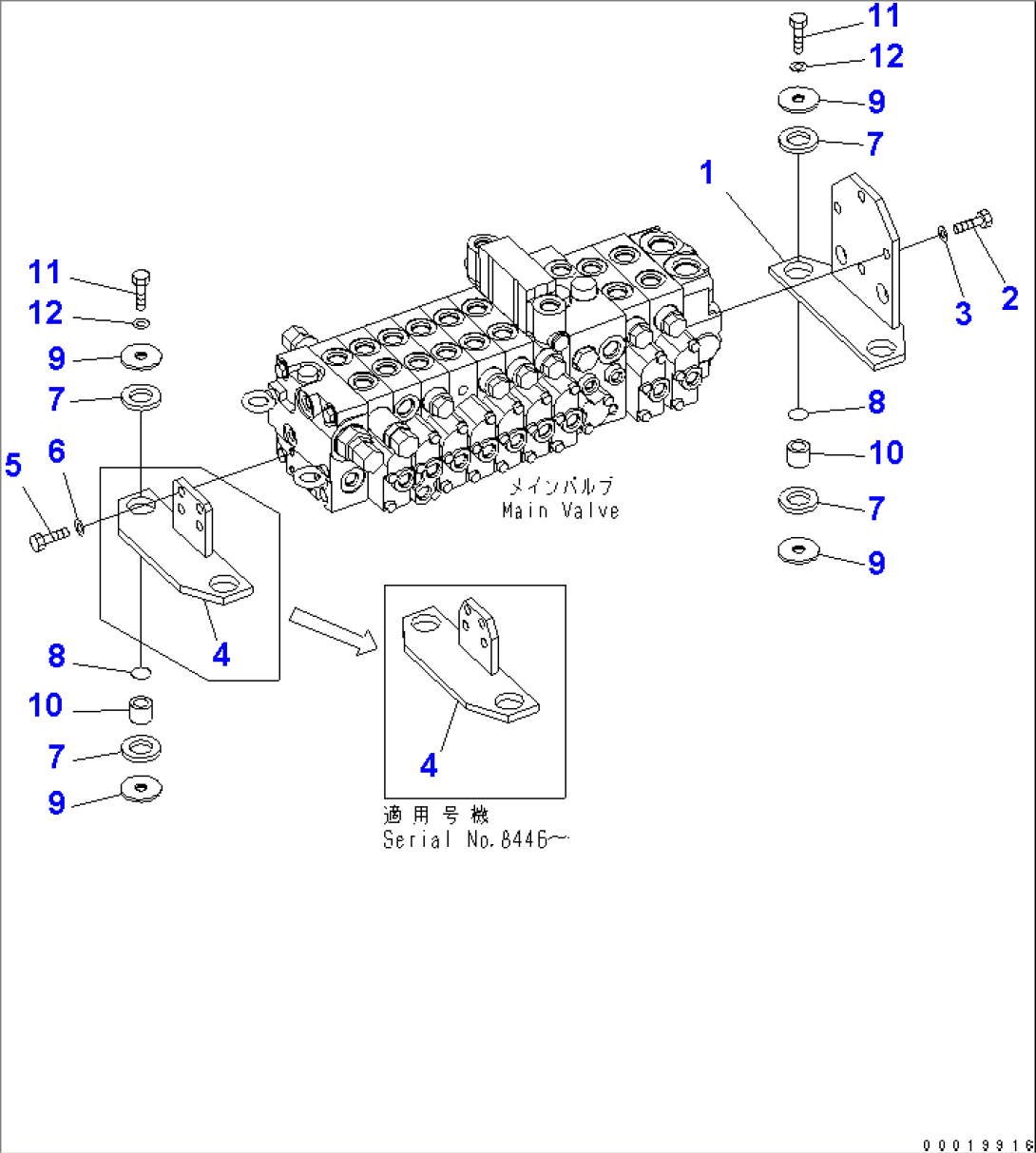 MAIN VALVE (BRACKET) (FOR ATTACHMENT)