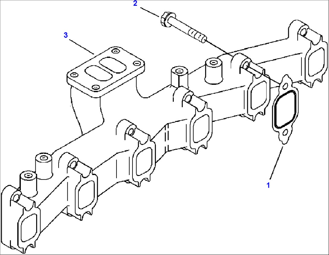 FIG. A1209-A2A3 EXHAUST MANIFOLD