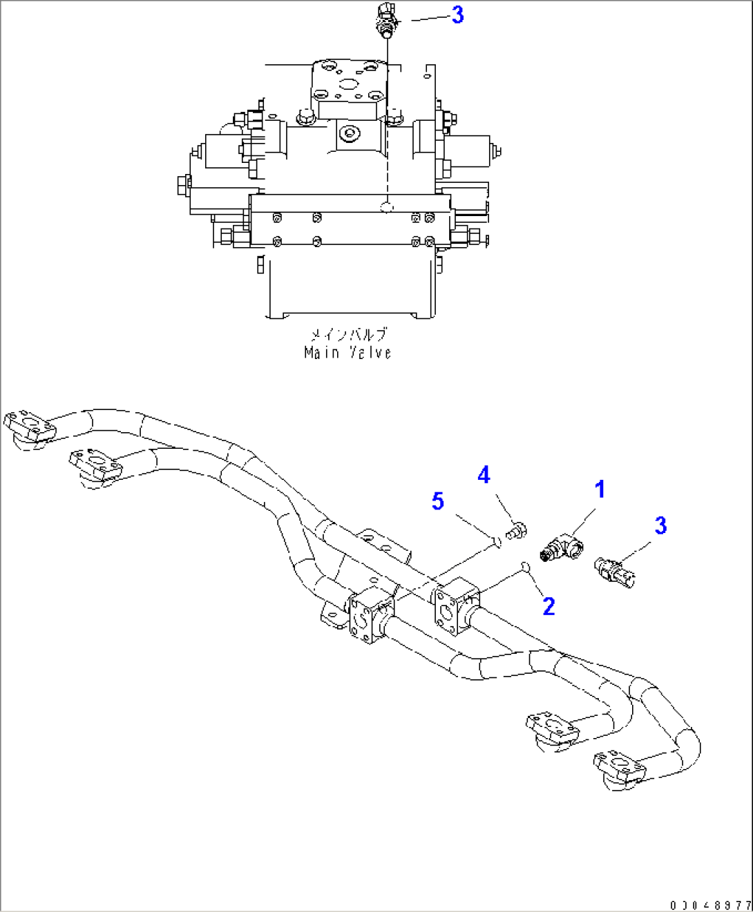 HYDRAULIC PIPING (SENSOR)(#55001-)