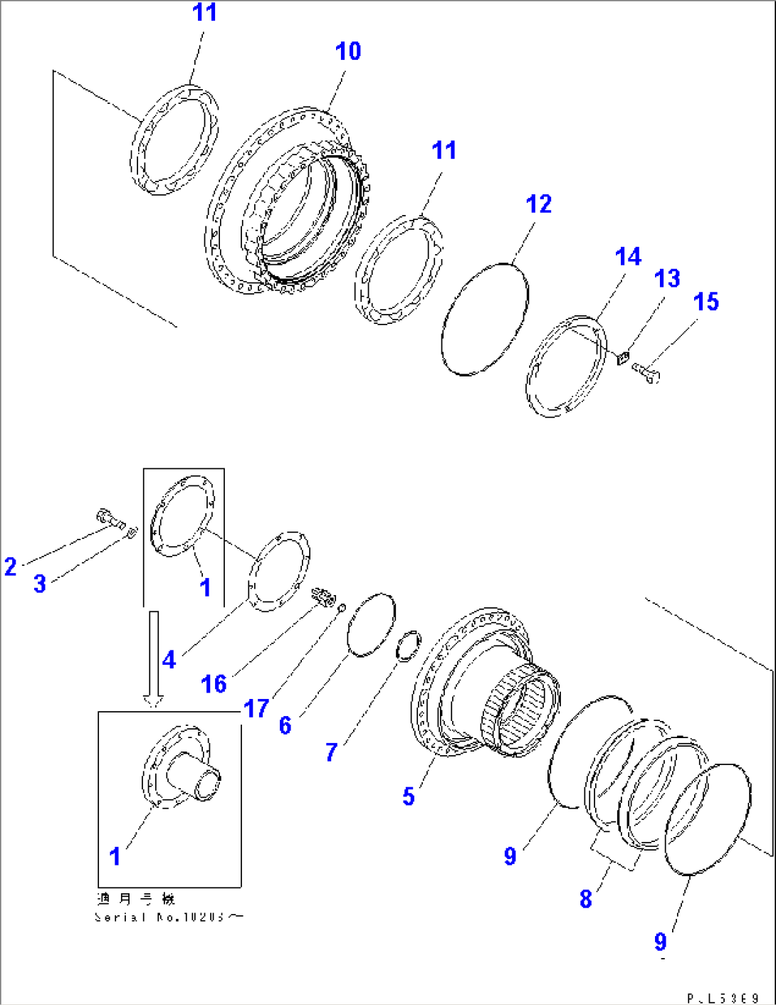 FINAL DRIVE (SHAFT AND HUB) (SUPPLY ONLY)