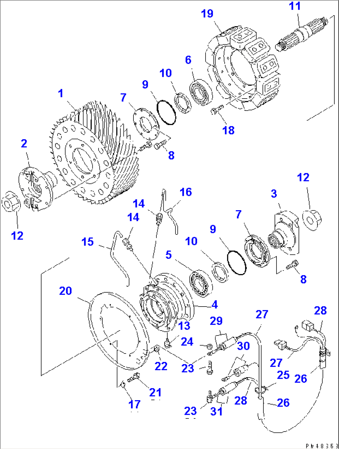 CHASSIS FRAME (RETARDER)(#53001-53075)