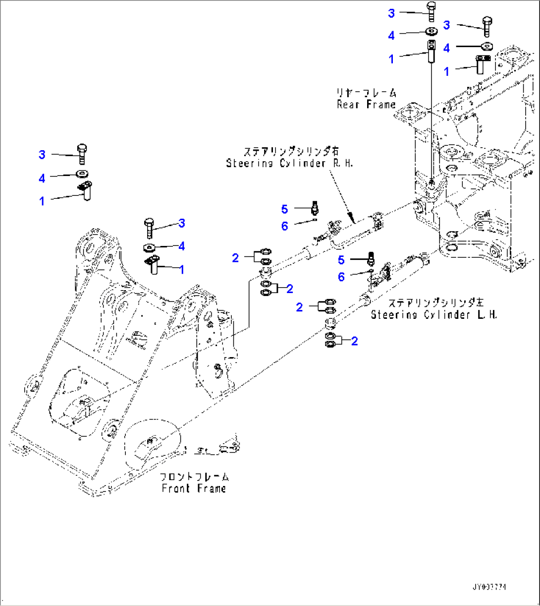 Steering Cylinder, Mounting (#75750-75846)