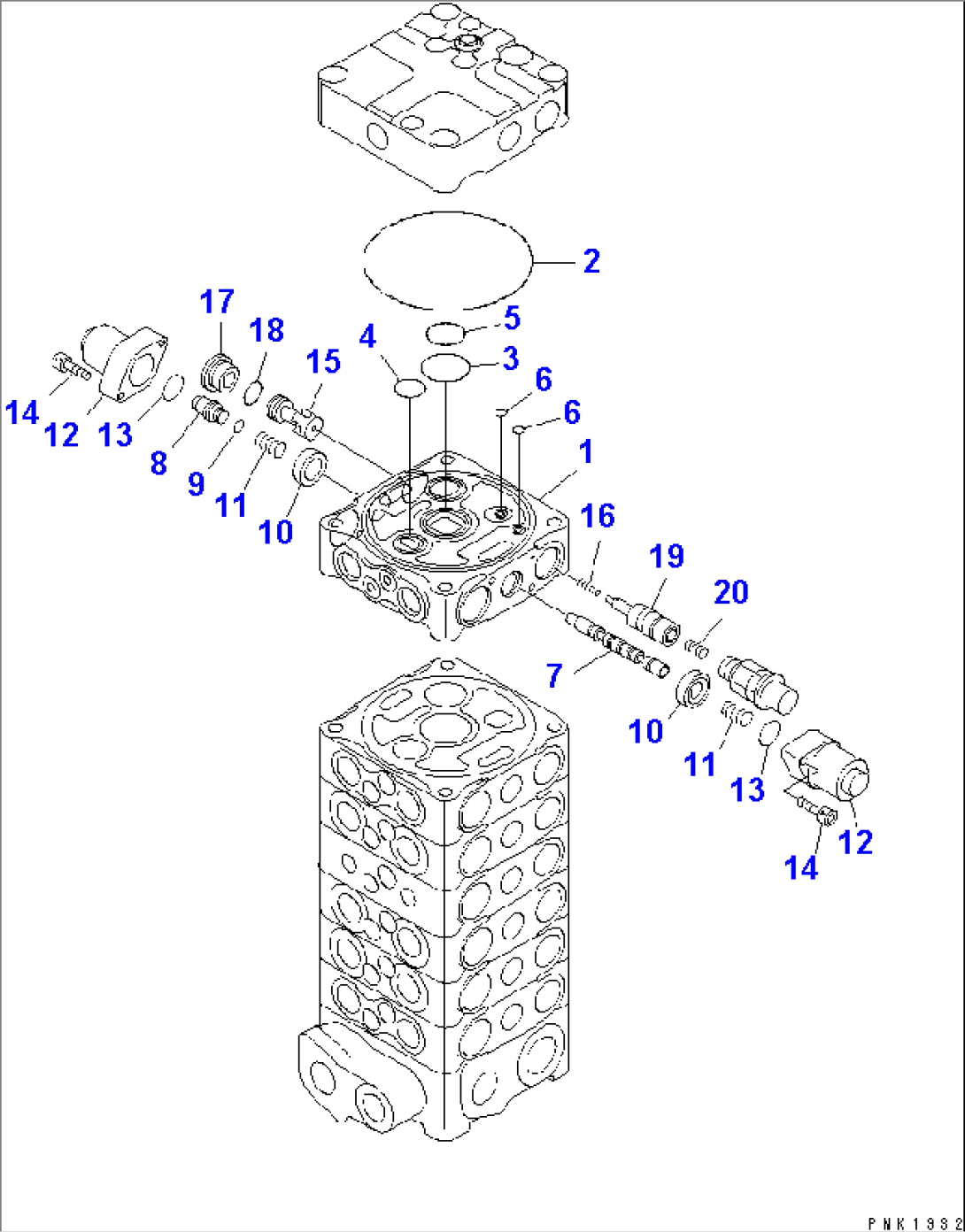 MAIN VALVE (7-VALVE) (12/13)(#5001-)