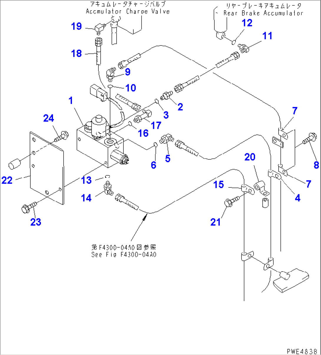 BULKHEAD (EMERGENCY PARKING BRAKE RELEASE LINE)