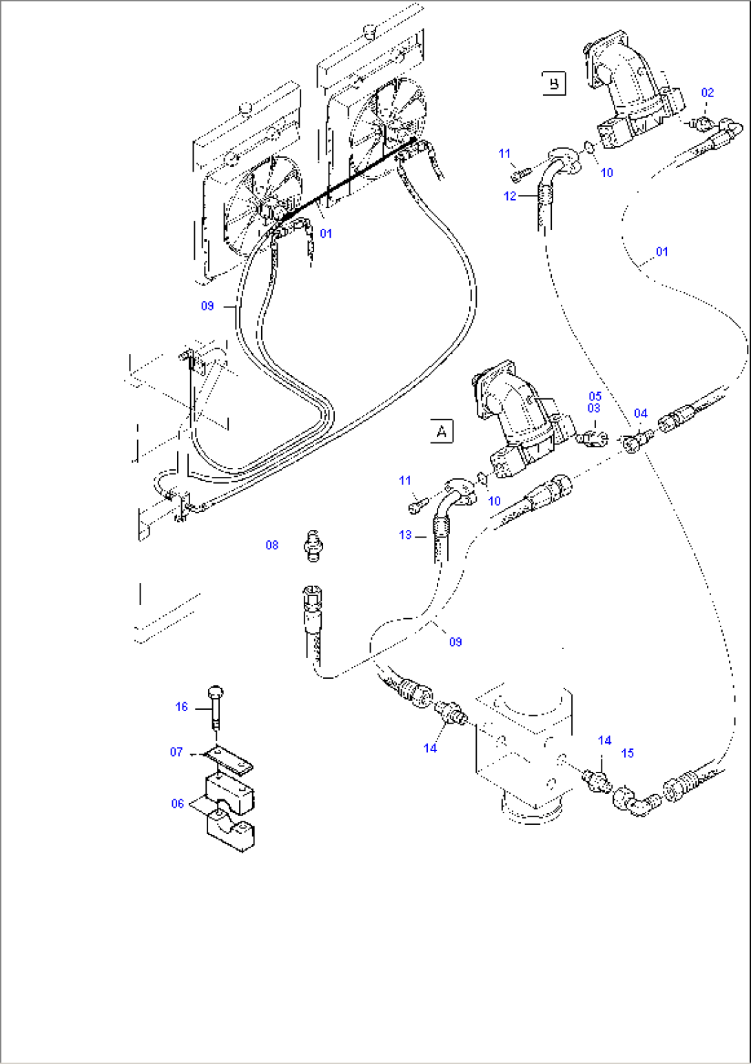 Return Lines - Fan Motors (Water)