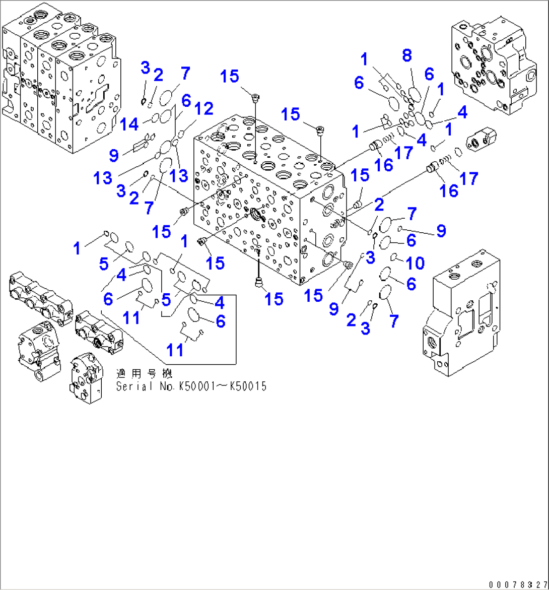 MAIN VALVE (2-ACTUATOR) (4/25) (#K50001-K50499)