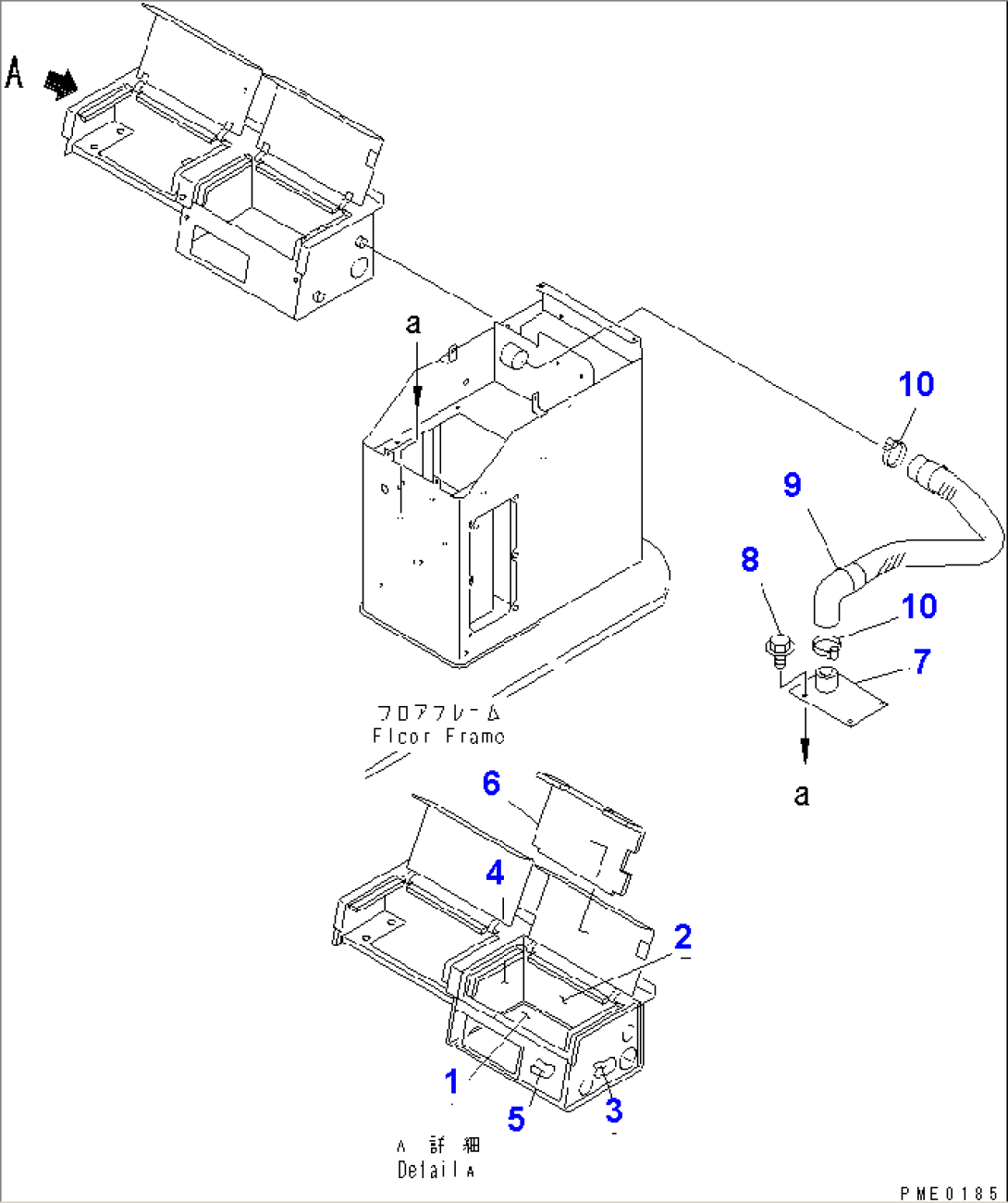 COOLER AND HEATER BOX (CONSOLE BOX RELATED PARTS)(#60001-)