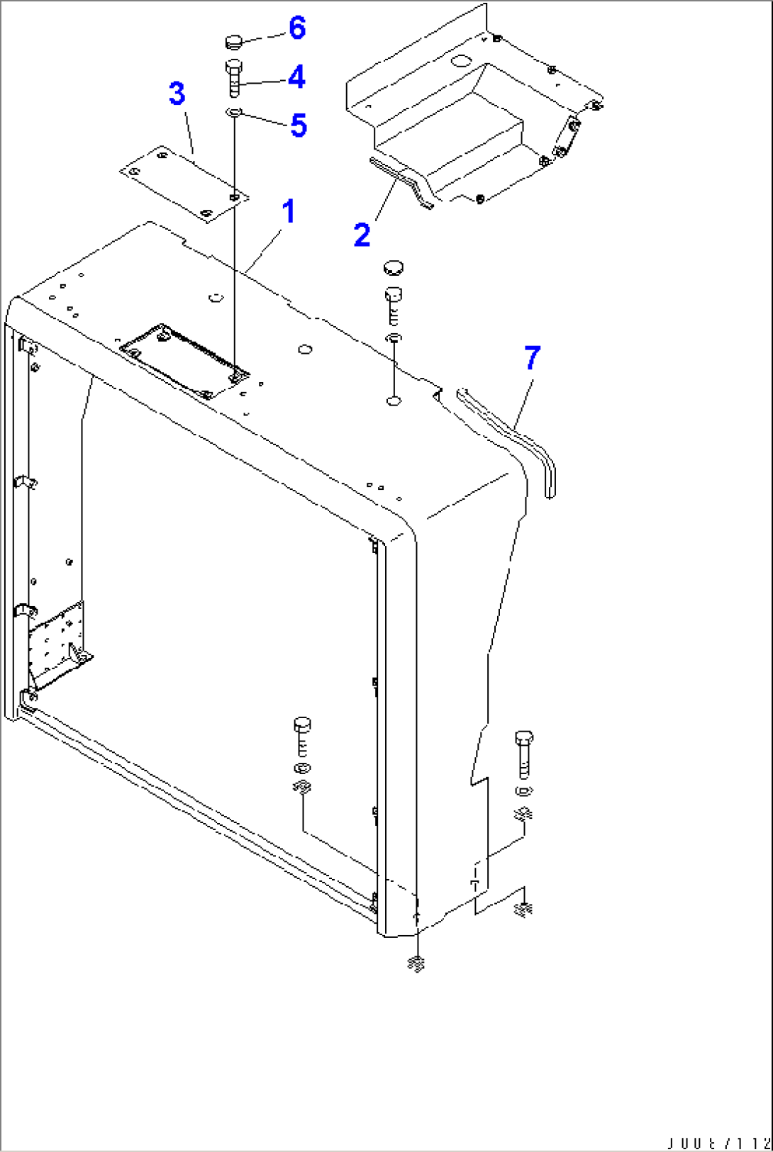 RADIATOR GUARD (DISCONECT SWITCH) (STAIRWAY)(#15241-)