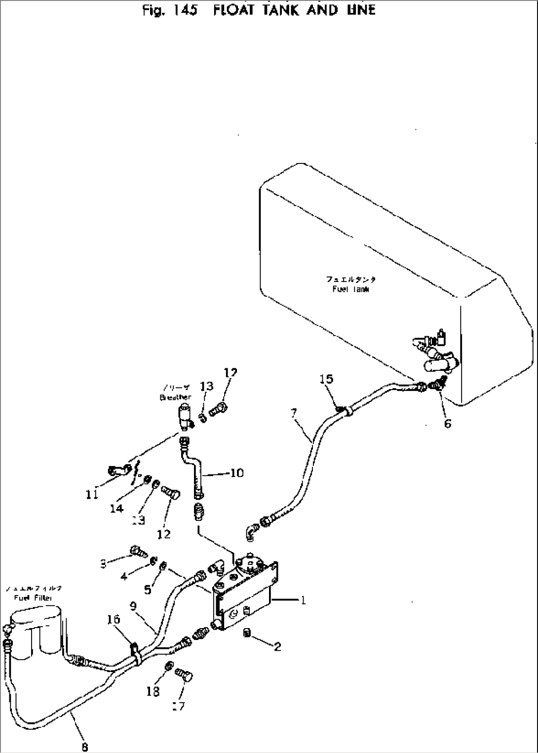 FLOAT TANK AND LINE