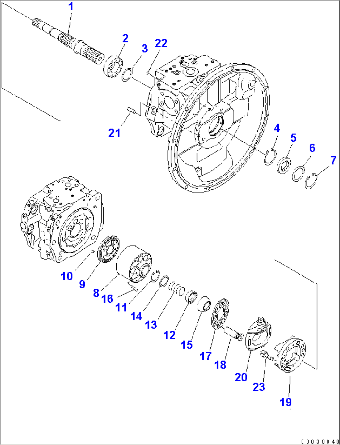 MAIN PUMP (3/11)(#70001-)