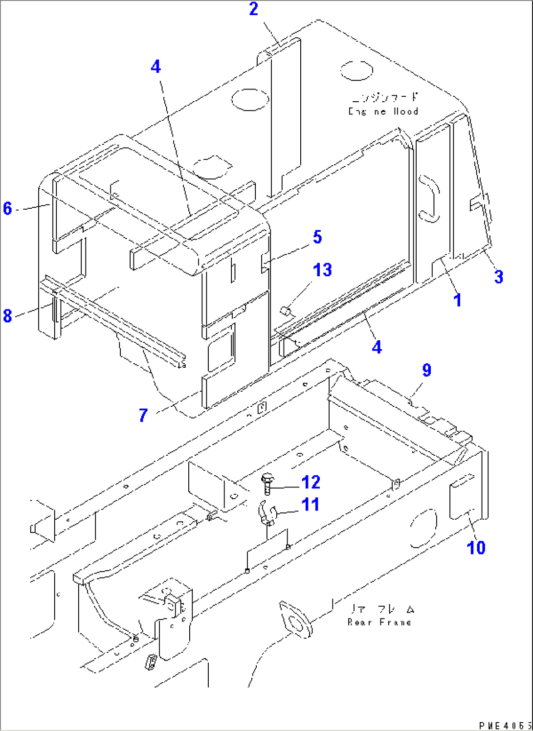 HOOD (2/2) (NOISE ABATEMENT PARTS)
