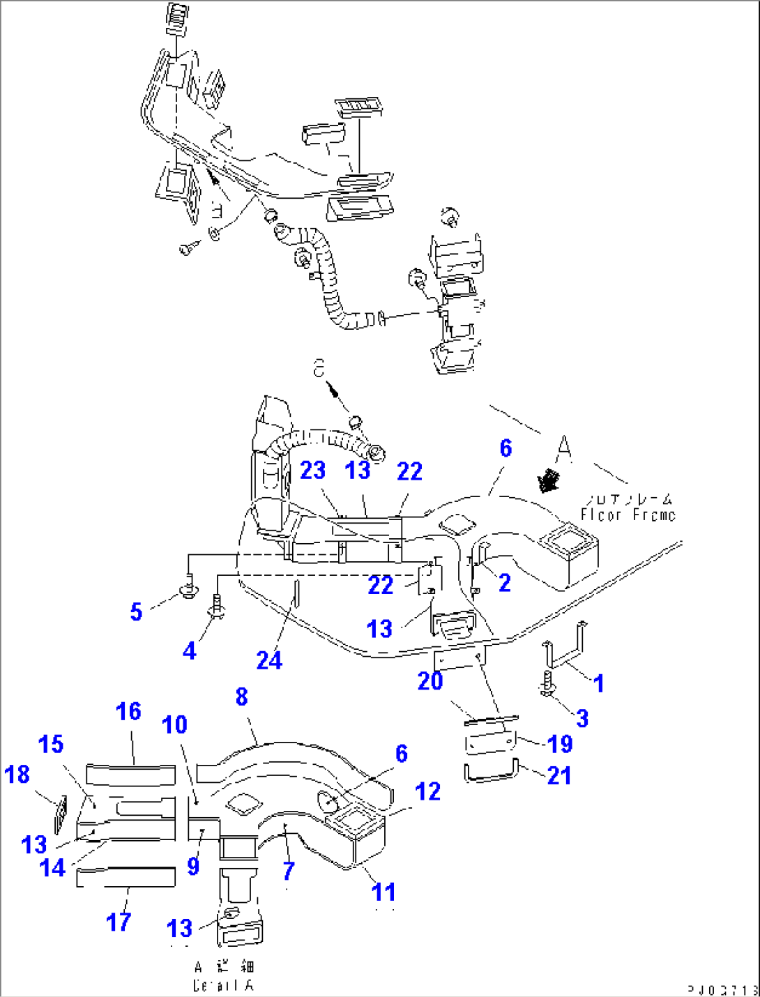 AIR CONDITIONER AND HEATER DUCT(#54095-)