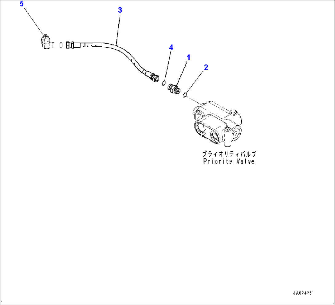 Steering Control Valve, Steering Drain Piping (#80001-)