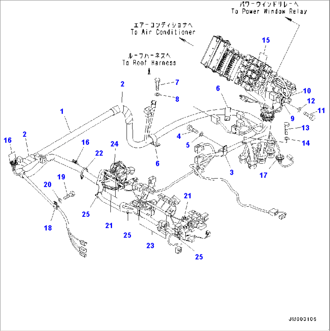 Cab, Cab In Parts, Wiring Harness (#7079-)