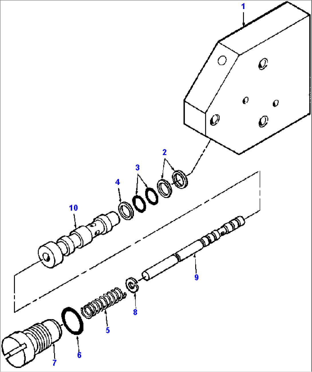 CONTROL VALVE OUTLET SECTION L.H. BANK