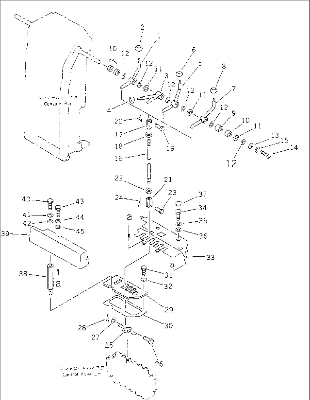 HYDRAULIC CONTROL LEVER¤ L.H.