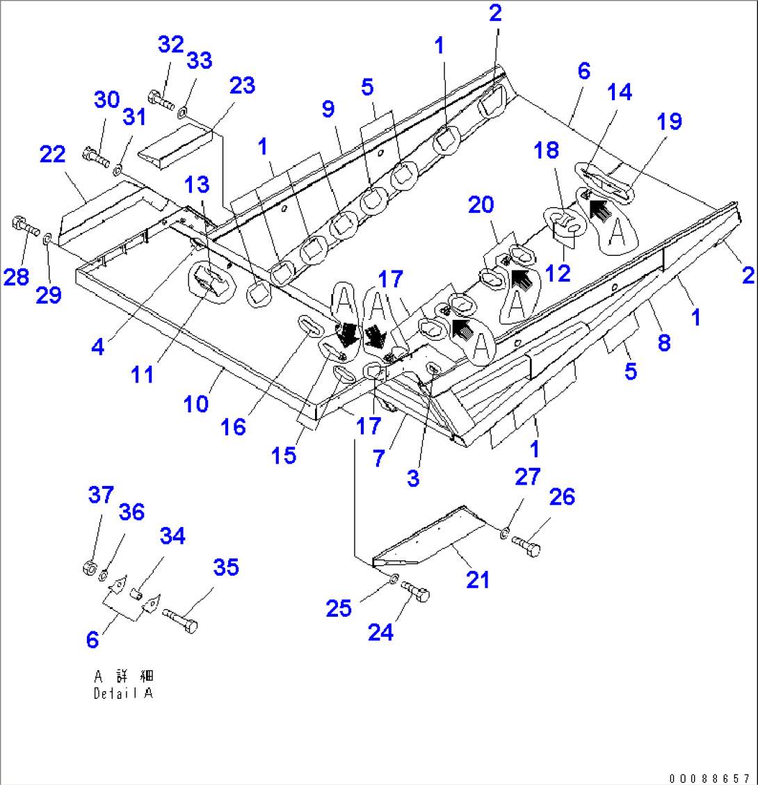 BODY (5500MM DIVISION BODY AND MUFFLER)(#7829-)