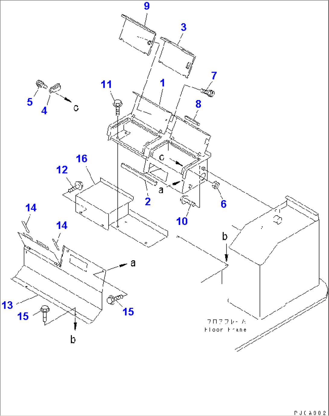 REAR CONSOLE BOX (CAR HEATER)(#54001-54103)