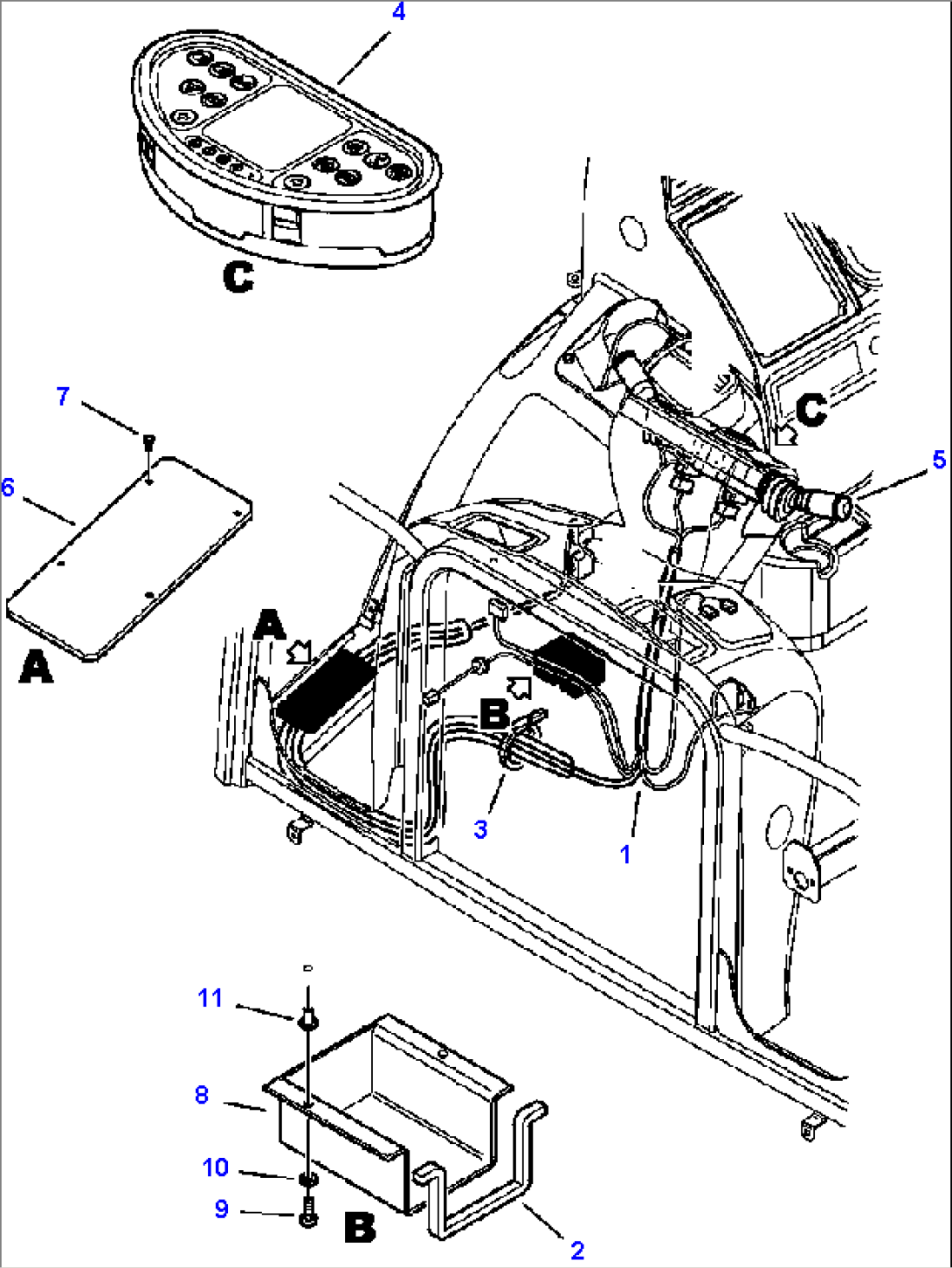 E1505-01A0 CAB WIRING DASHBOARD WIRING HARNESS