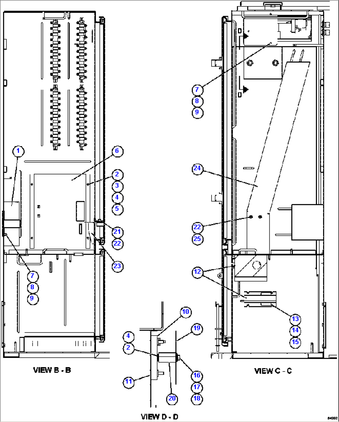 CONTROL CABINET - LEFT COMPARTMENT 2/2 PC3166
