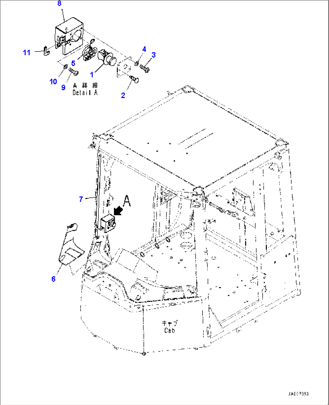ROPS Cab, Emergency Switch (#91202-)