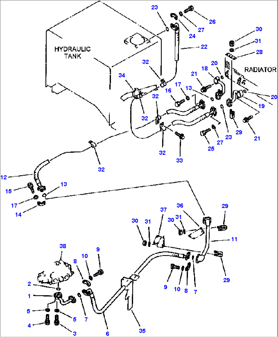 FIG NO. 6441 HYDRAULIC PIPING COOLING LINE