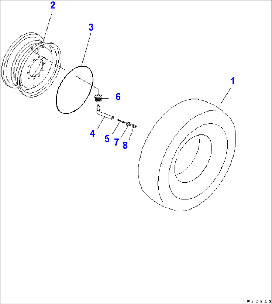 SPARE TIRE (14.00-24-12PR)