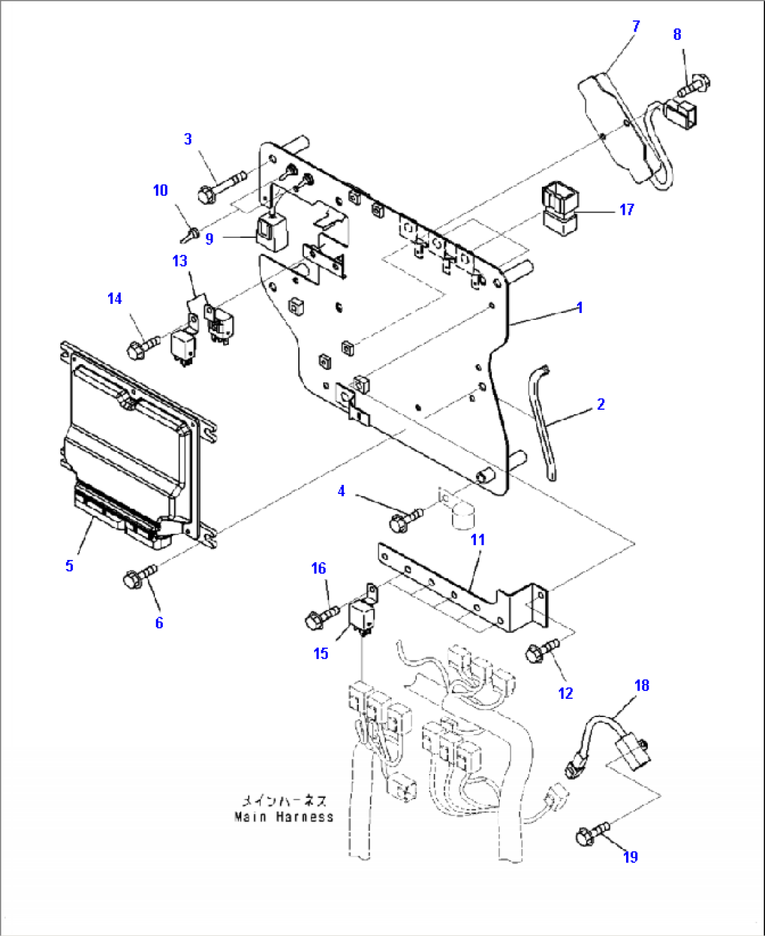 K1110-001038 CAB PUMP CONTROLLER AND MOUNTING
