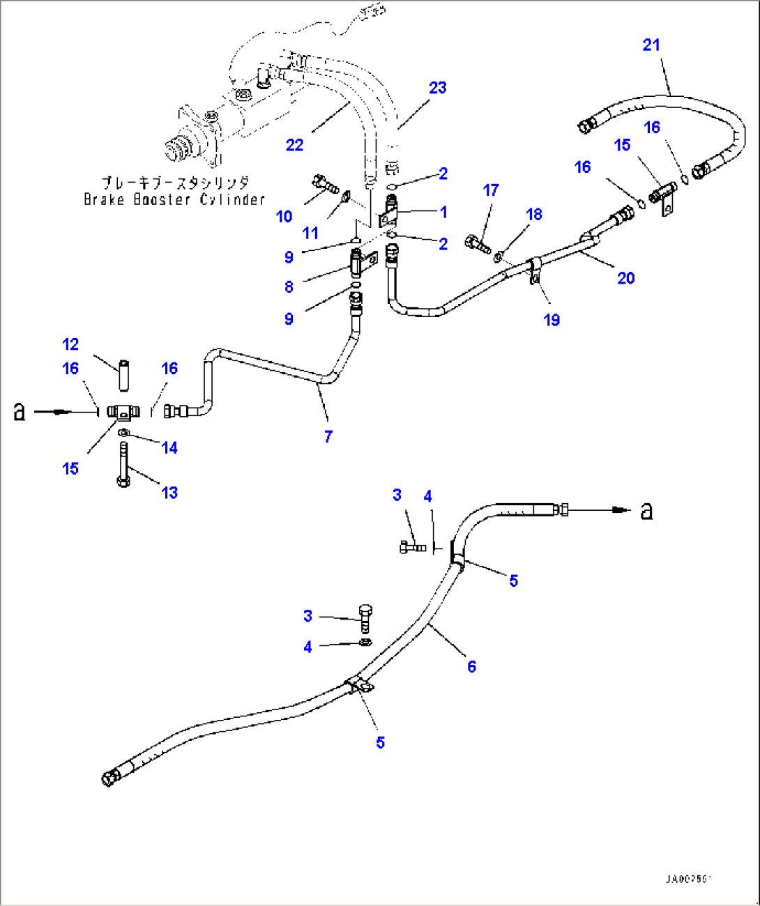 Brake Control, Piping (#80001-)