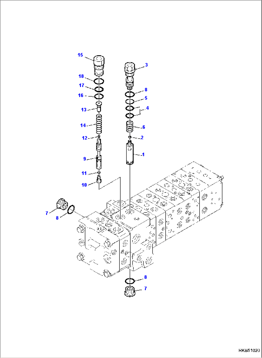 10-SPOOL CONTROL VALVE MECHANICAL CONTROLS (3/16)