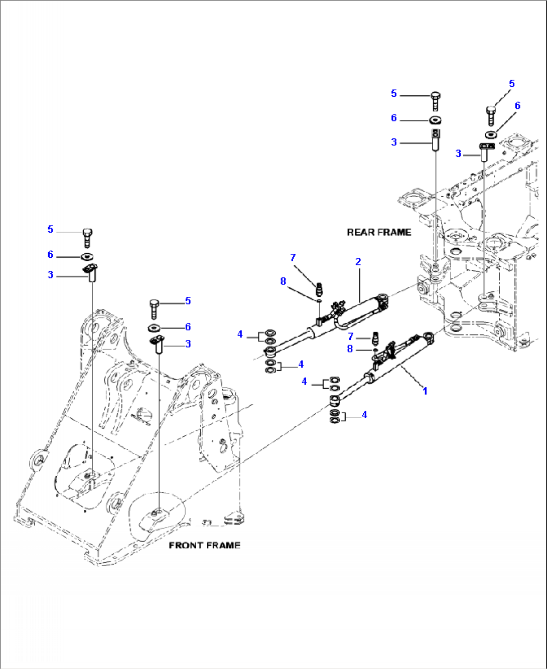 J4140-01A0 STEERING CYLINDER MOUNTING