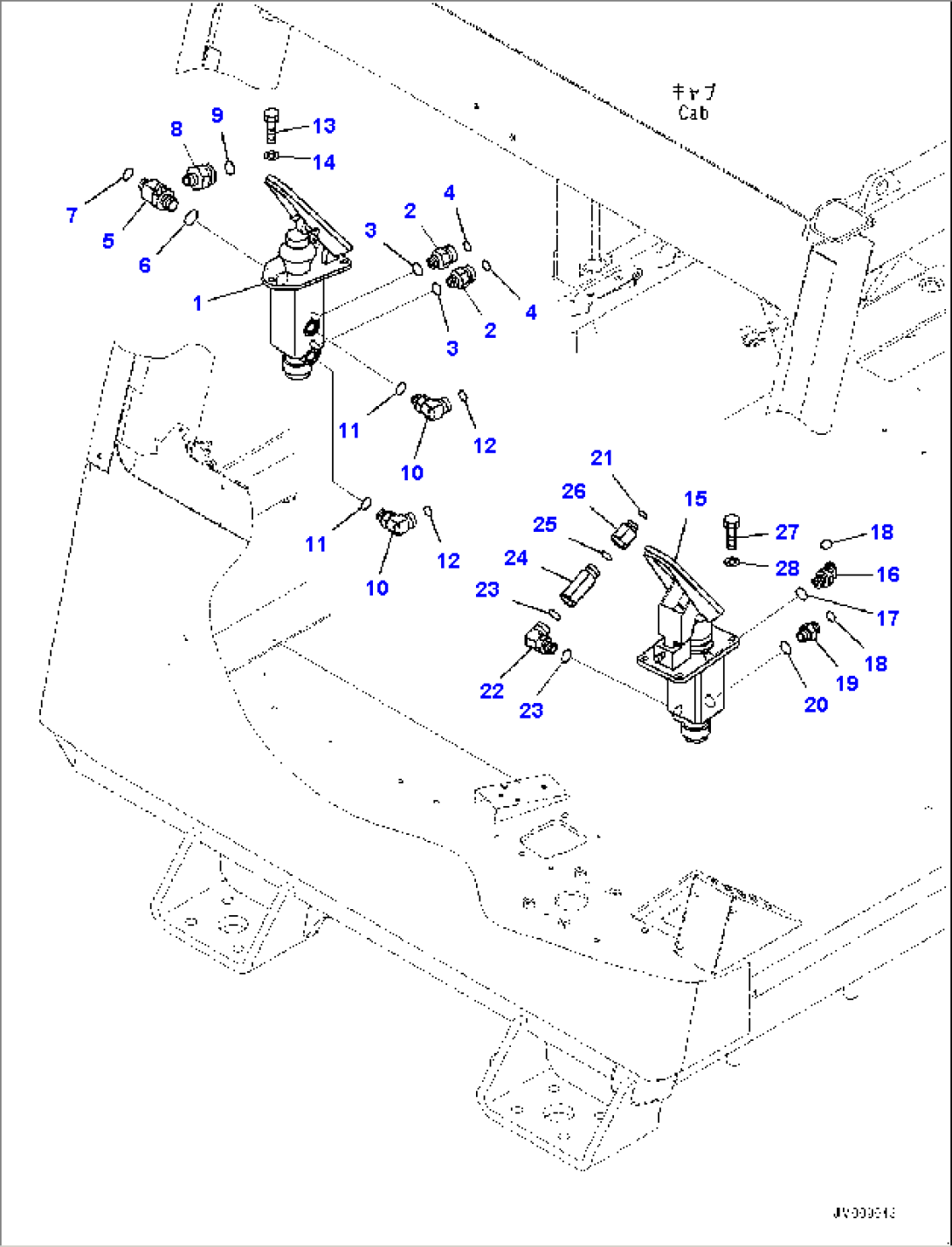 Cab, Brake Valve (#50001-)