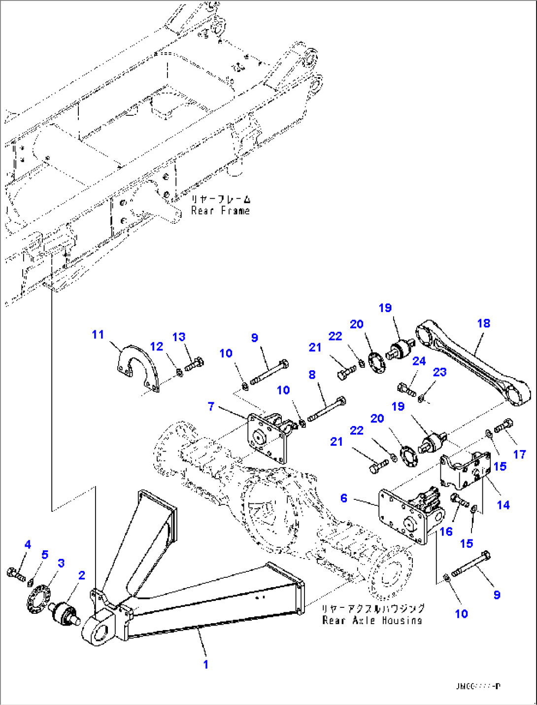 Rear Axle, Support (#5129-)