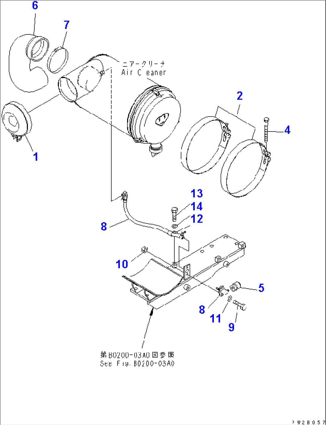 AIR INTAKE (AIR CLEANER PIPING)(#50001-51000)