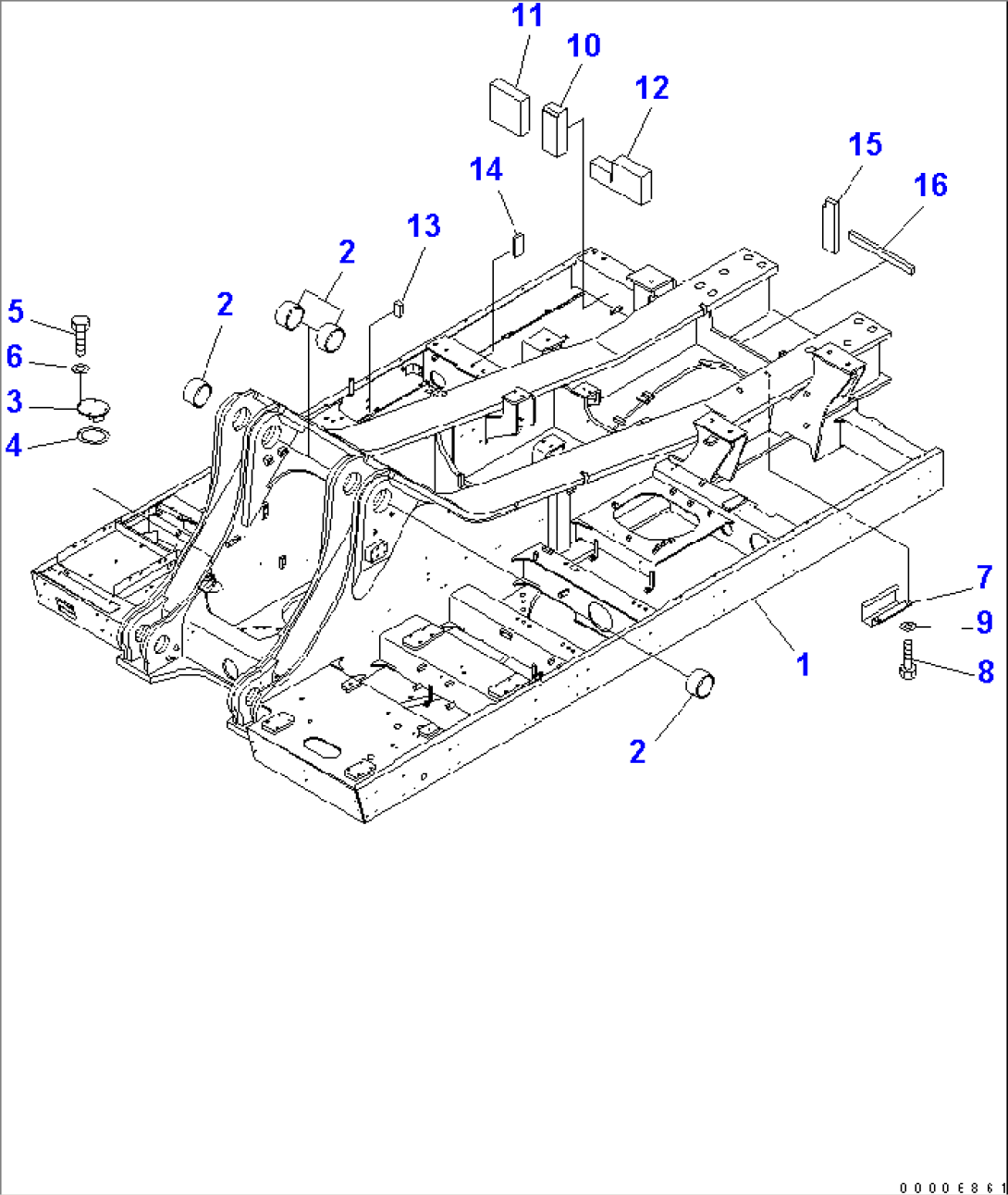 REVOLVING FRAME (FOR HIGH CAB) (FOR LOADER)