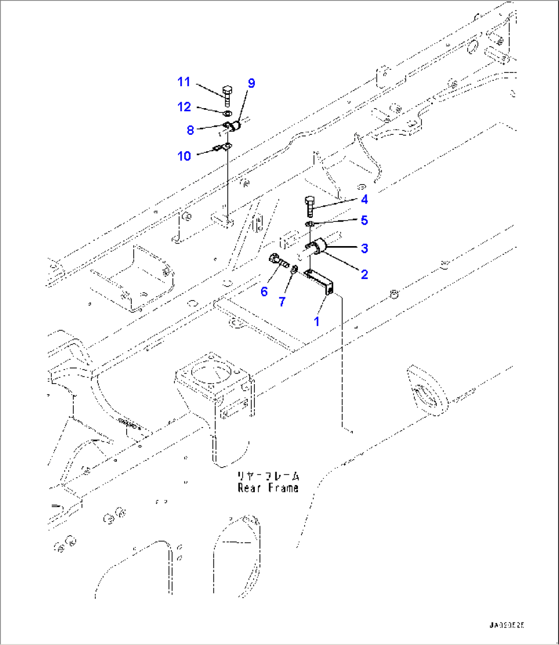 Rear Electric Wiring Harness, Mounting Parts (#70452-)
