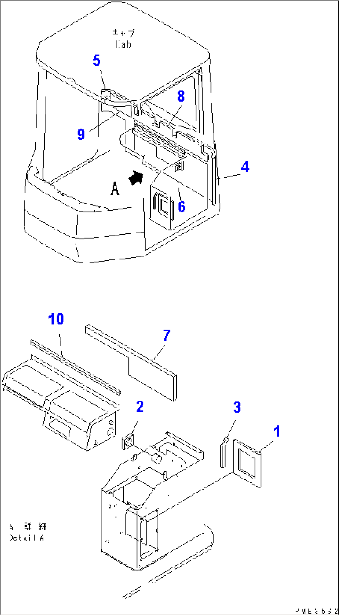 AIR CONDITIONER AND HEATER COVER (CONSOLE BOX RELATED PARTS)(#50001-52000)