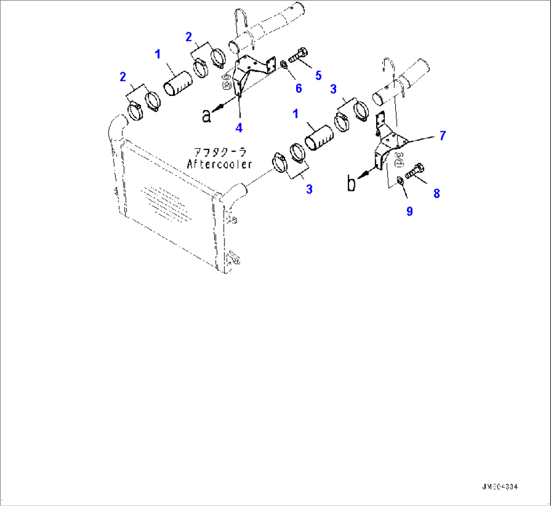 Cooling System, Air Intake Piping (#2924-)