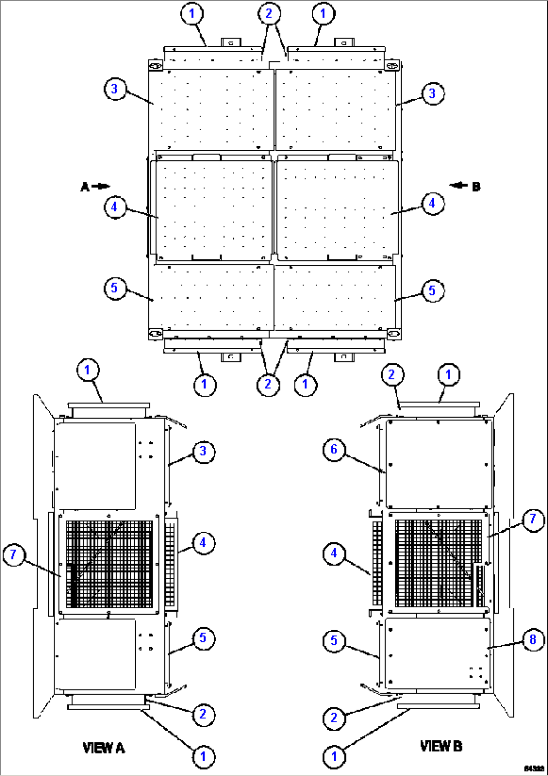 RETARDING GRID ASSEMBLY 7/7 PC2523