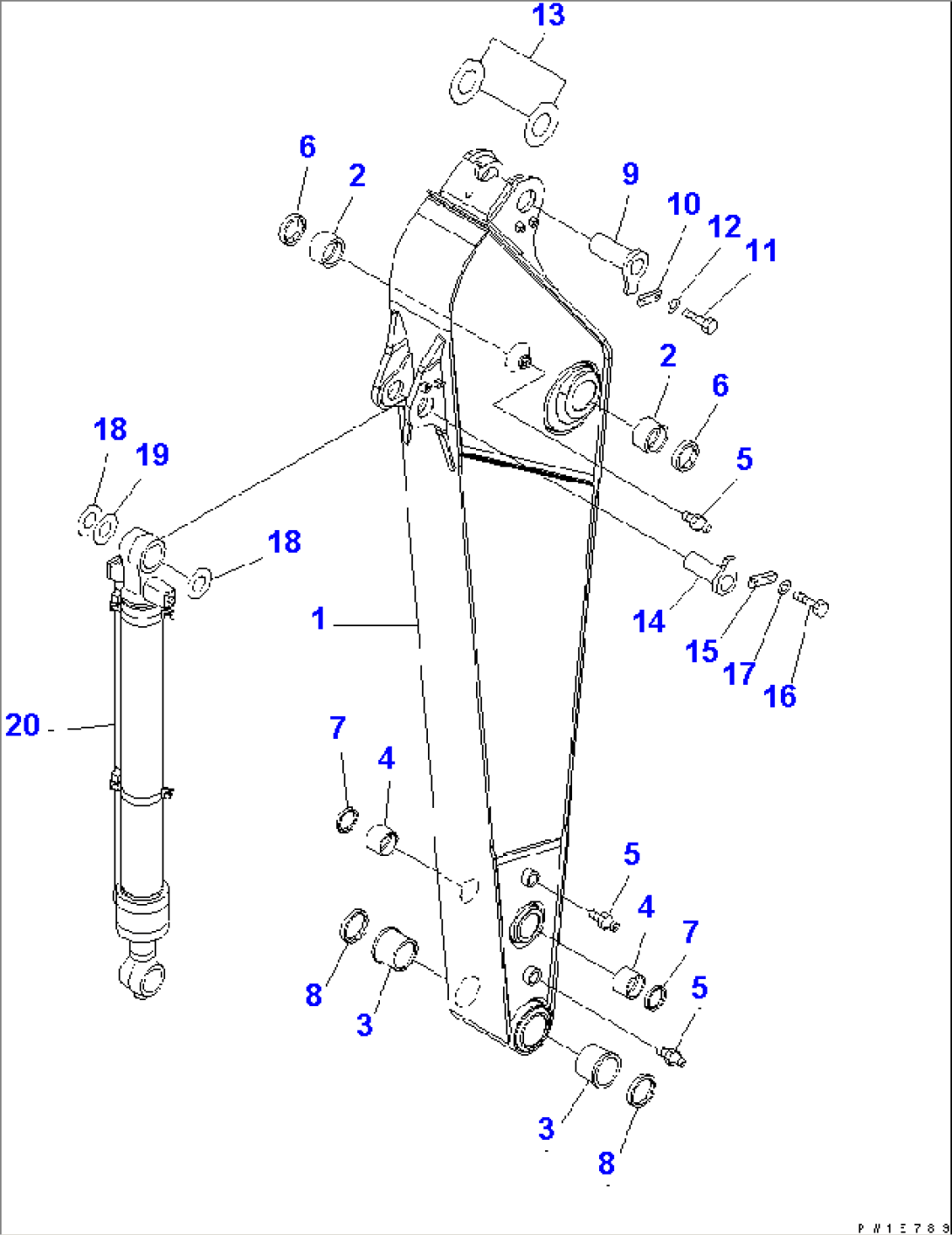 ARM (2.4M) (100 HOURS GREASING TYPE)