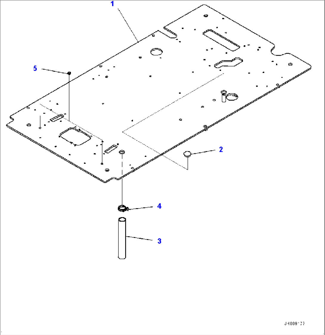 Cab, Floor, Frame (#1001-)